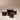 Kelmor walnut compact dining table set