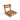 comfortable low wooden chair