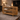 slatted wood console table