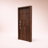modern wooden entry door