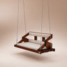 wooden jhula walnut finish