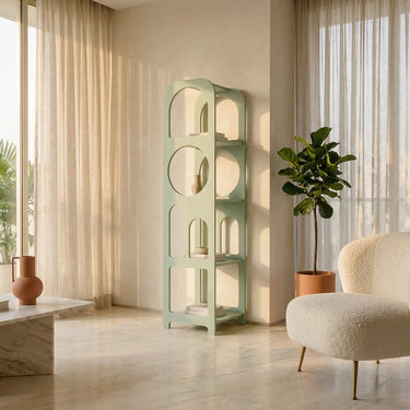 modern wooden display stand