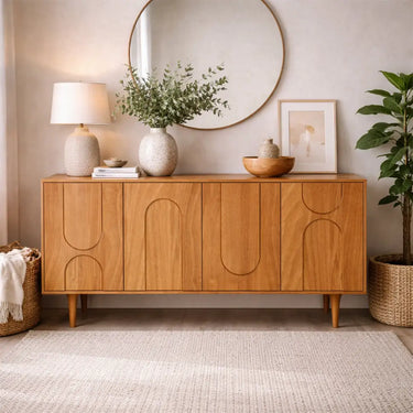 modern wood storage cabinet