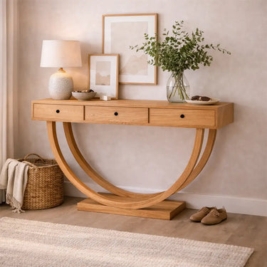 contemporary console table