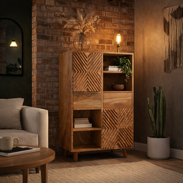 modern wooden bookcase