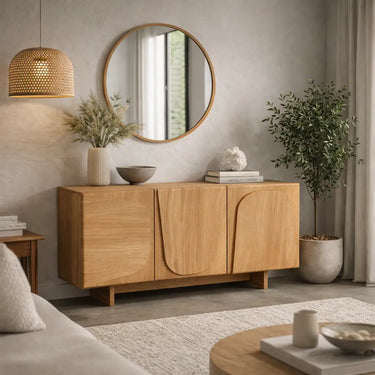 rounded edge console table