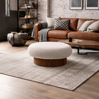 modern upholstered ottoman
