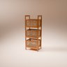 Renvia caned storage rack