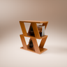 open shelving unit