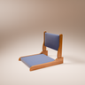 indigo wooden chair