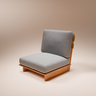 indigo wooden chair