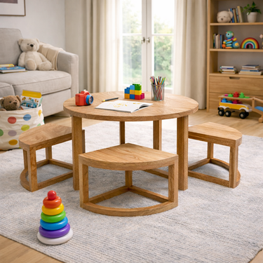 crescent shape dining table
