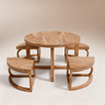 walnut dining table set
