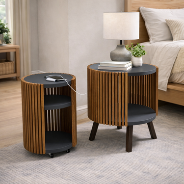 modern side tables pair