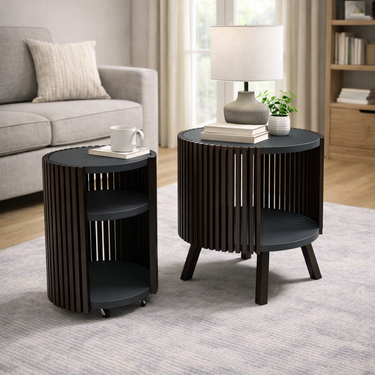 modern side tables pair