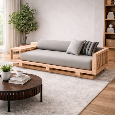 modern wooden daybed sofa