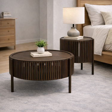 modern side tables pair