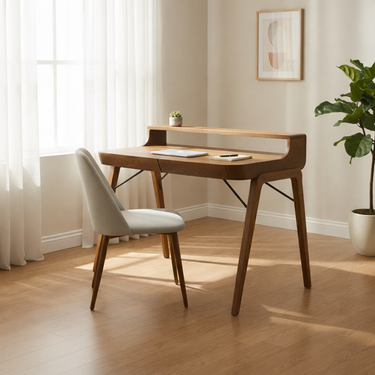 solid wood walnut desk