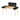 contemporary wooden desk black