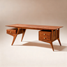 walnut executive office desk