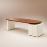 walnut executive office desk