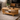 slatted wood coffee table