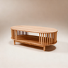 oval coffee table modern