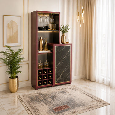 Modern Wooden Bar Cabinet Table