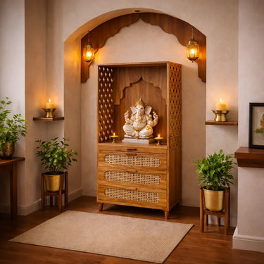 carved wooden temple