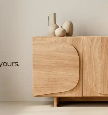 wooden modern console