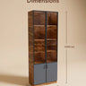 Luxury lifestyle setting featuring premium wooden main gate in walnut color finish, modern gate design for elegant home entrance and trending wooden furniture aesthetics