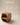 Hexagonal wooden side table with open shelf storage, walnut finish — handcrafted modern accent table made in India.